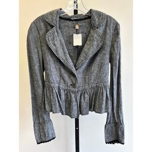 Free People Women's Grey Blazer Size XS #42639